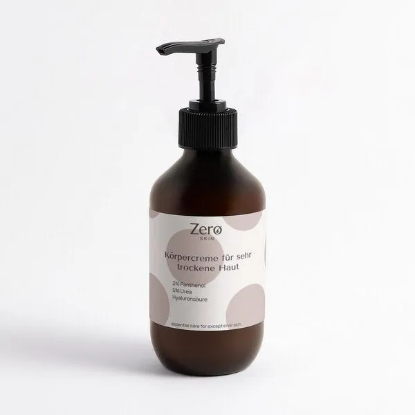 Zero Skin Zero Skin Körpercreme für sehr trockene Haut, 5% Urea + 2% Panthenol - 280 ml – Produktbild 1 von 3