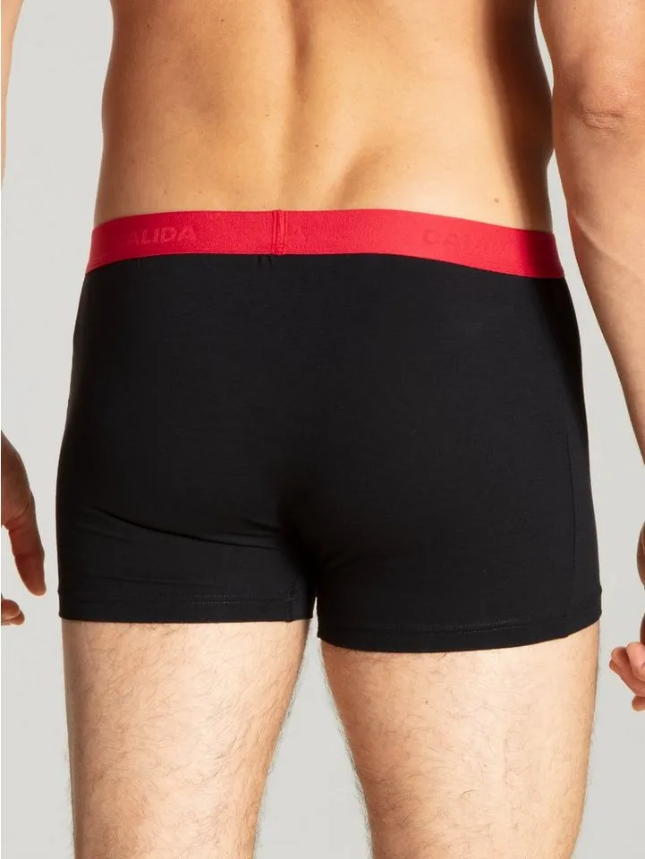 CALIDA CALIDA Boxershorts Natural Benefit (3er Pack) Single Jersey-Qualität, elastisch, Grau, – Produktbild 4 von 4