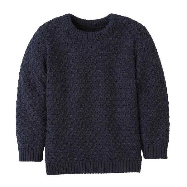 Disana Disana Kinder Aran Pullover kbT-Merinowolle, Indigo, – Produktbild 1 von 4