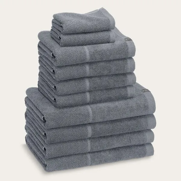 Kushel Towels Kushel Towels The Family Set - Handtuch SET aus Biobaumwolle und Holzfaser, Foggy grey, – Produktbild 1 von 4