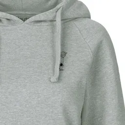 HANDGEDRUCKT HANDGEDRUCKT "Kosmokind" Frauen Hoody aus reiner Biobaumwolle (kbA) – Produktbild 1 von 1