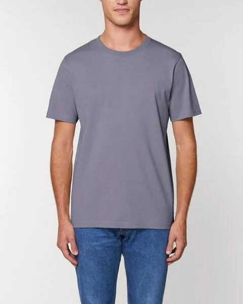 YTWOO YTWOO Herren schweres Bio T-Shirt. Männer Premium Basic Shirt. Heavy Cotton, Lavagrau, – Produktbild 1 von 3