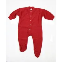 Cosilana Cosilana Baby Schlafanzug 1-tlg mit Fuss Woll-Frottee, Rot, – Produktbild 1 von 1