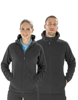 Result Genuine Recycled Result Genuine Recycled Recycelte Unisex Fleecejacke mit Kapuze Atmungsaktiv – Produktbild 1 von 1