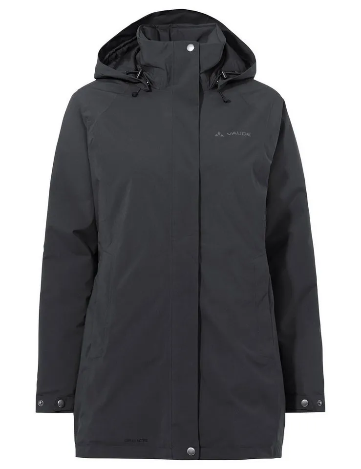 Vaude Vaude Outdoorjacke SE Women's Abelia Coat II (1-St) wasserdicht, winddicht, wattiert und atmungsaktiv, Schwarz, – Produktbild 1 von 2