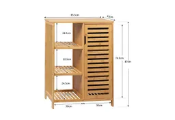 WAOHO Badkommode Badezimmerschränke aus Bambus,Badkommode,Küchenschrank,Sideboard – Produktbild 1 von 1