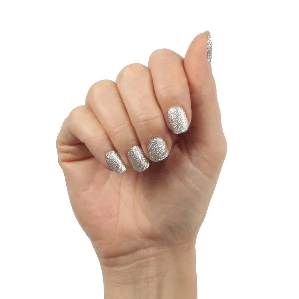 Vargu Vargu LAUED vegane Nagelfolien solid glitter, Silver lady, – Produktbild 2 von 4
