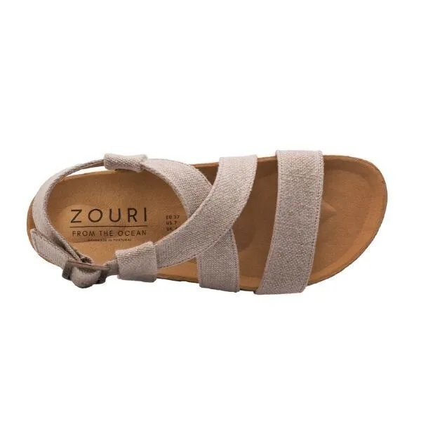 Zouri ZOURI Vegane Sandalen SAND, Leinen (beige), – Produktbild 2 von 4