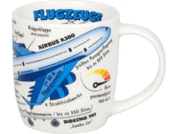 Könitz Könitz Kinder-Tasse "Kid´s Wissen Flugzeuge" 230 ml aus Porzellan – Produktbild 1 von 1