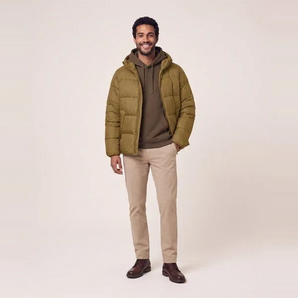 YTWOO YTWOO Medium Fit Unisex Pufferjacke mit Kapuze, Bronze, – Produktbild 1 von 3