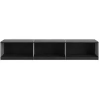 Loftblock Loftblock Lowboard open, Eiche graphitschwarz, – Produktbild 1 von 1