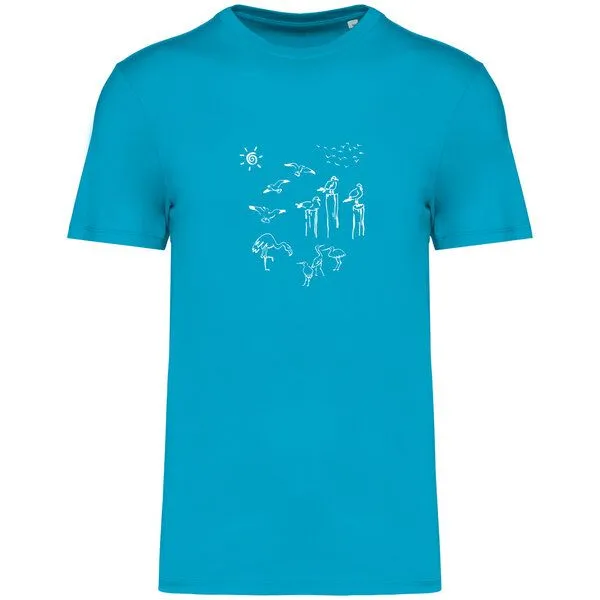 Greenspired Greenspired Basic Bio T-Shirt Nr.4 Coastal Life 155g/m² XXS - 4 XL, Türkisblau, – Produktbild 1 von 1