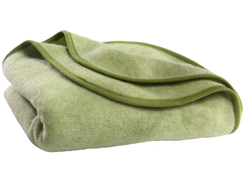 Cosilana Cosilana Babydecke Wolle-Baumwolle Fleece lindgrün Maße 75 x 100 cm, Grün, – Produktbild 1 von 1