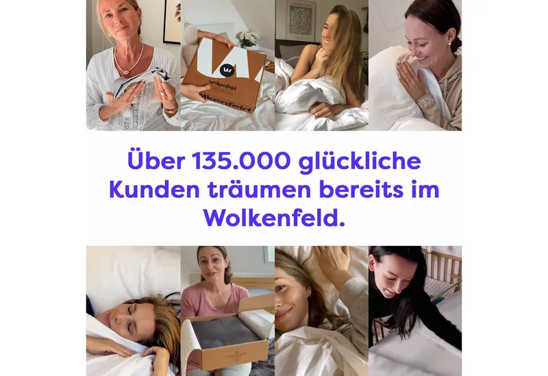 Wolkenfeld Kissenbezug Renforcé Kissenbezug Baumwolle - Natürlich weiches Schlafgefühl, (1 Stück), Größe 80x80, 40x80 und 70x90 cm, versteckter Reißverschluss, Beige, – Produktbild 6 von 6