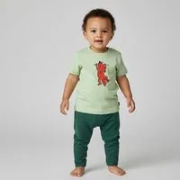 little kiwi little kiwi Baby T-Shirt, "Fuchsi", Hellgrün – Produktbild 1 von 1