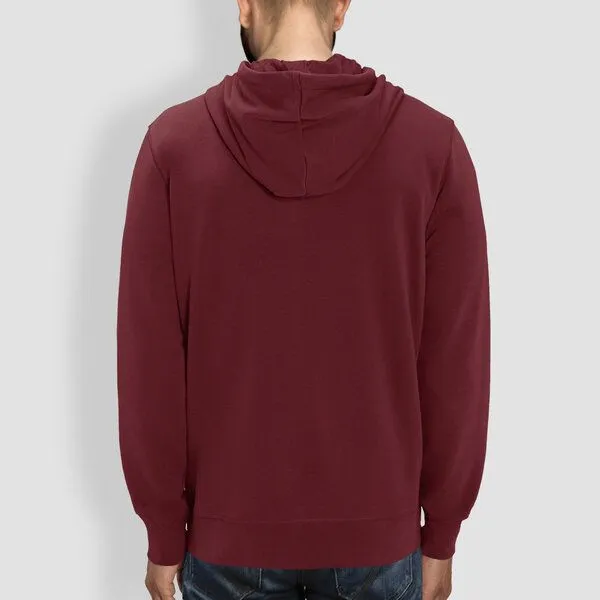 little kiwi little kiwi Herren Hoodie, Burgundy (rot), – Produktbild 3 von 3