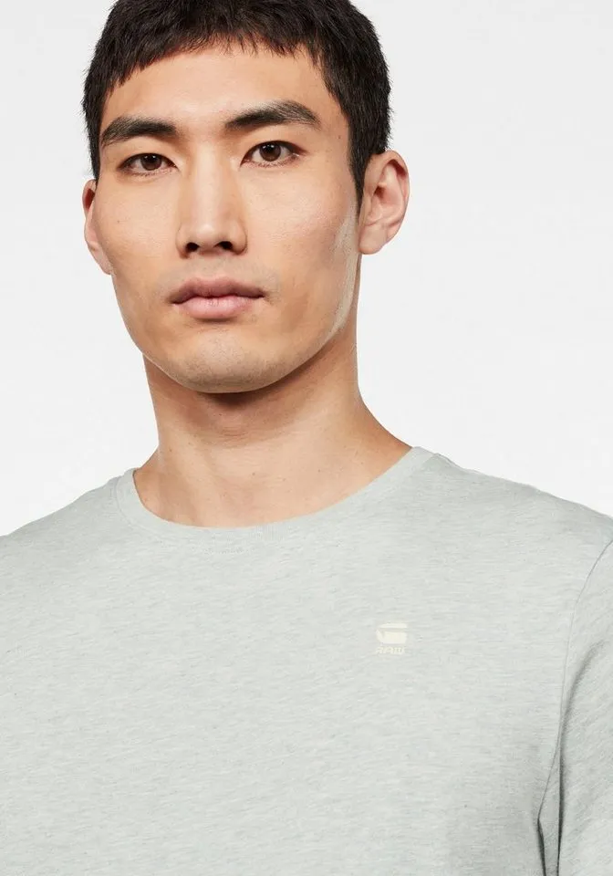 G-Star G-Star T-Shirt Base-S T-Shirt mit kleinem Logo-Detail, Grau, – Produktbild 4 von 5