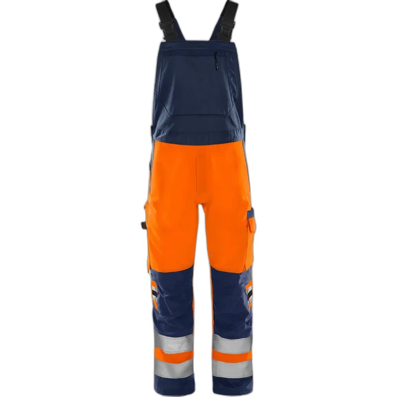 Fristads Warnschutz-Latzhose Klasse 2 Fristads 1030 GPLU, Orange, – Produktbild 1 von 2