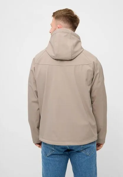 derbe derbe Softshelljacke „Isleby“, Cobblestone neutral gray, – Produktbild 4 von 4