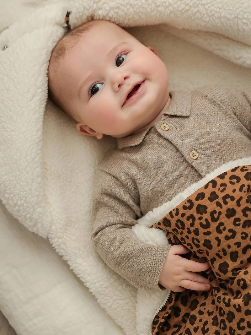 Envie De Fraise Baby 2-in-1-Ausfahrsack ENVIE DE FRAISE, Wollweiß, – Produktbild 2 von 4
