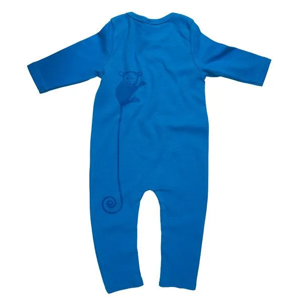 HANDGEDRUCKT HANDGEDRUCKT "Teeny-Weeny Goblin" Baby Jumpsuit, Brightblue, – Produktbild 1 von 3