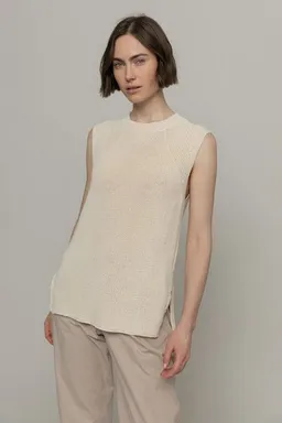 Rifò - Circular Fashion Made in Italy Rifò - Circular Fashion Made in Italy Adelaide, Stricktop aus recycelter Baumwolle – Produktbild 1 von 1
