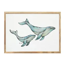 LIGARTI Kunstdruck »Blauwale« von LIGARTI | A4, A3 oder A2 | Wandbild | Poster | Kunst – Produktbild 1 von 1