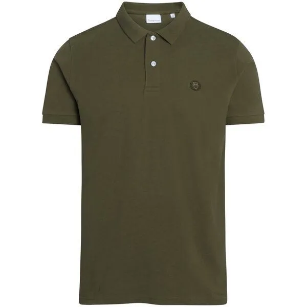 KnowledgeCotton Apparel KnowledgeCotton Apparel Poloshirt - ROWAN - aus Bio-Baumwolle, Grün (forrest night), – Produktbild 2 von 2