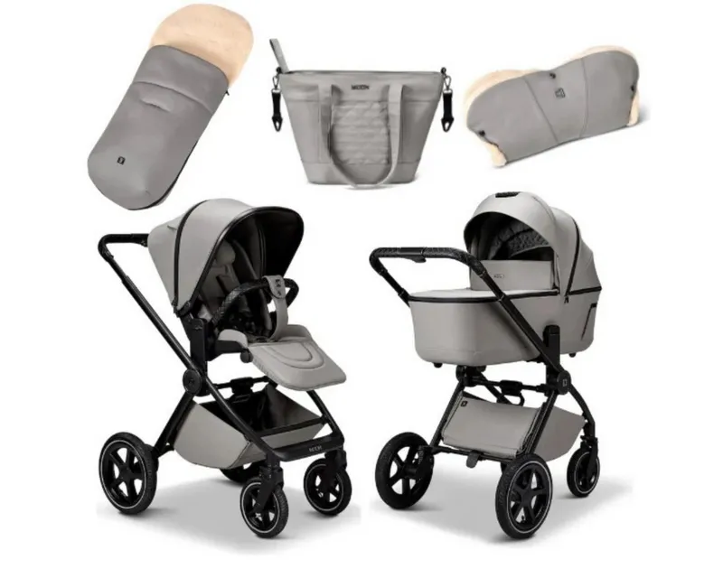 Moon Moon Kombi-Kinderwagen Gio 2.0 2in1 SET - Ghost, Grau, – Produktbild 1 von 5
