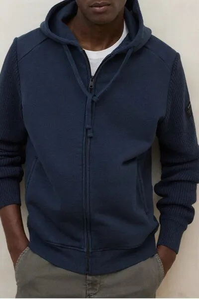 ECOALF ECOALF Sweatjacke VIGO man, Farbe deep navy – Produktbild 1 von 3