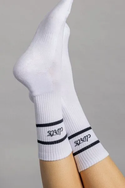 DIRTS dirts Classic Striped Socks, White, – Produktbild 3 von 4