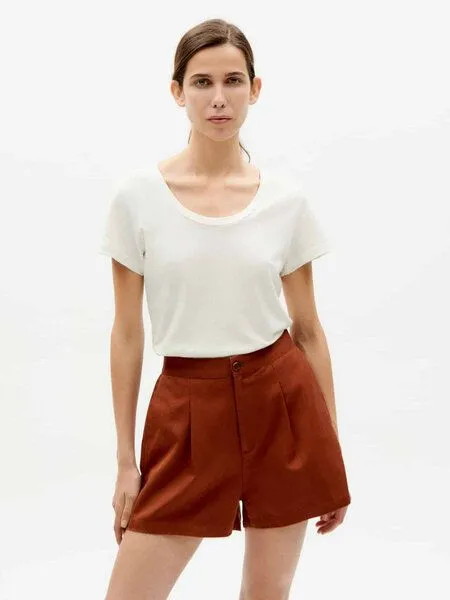 thinking mu thinking mu T-Shirt - Hemp Regina - aus Hanf & Biobaumwolle, Ivory (weiß), – Produktbild 1 von 4