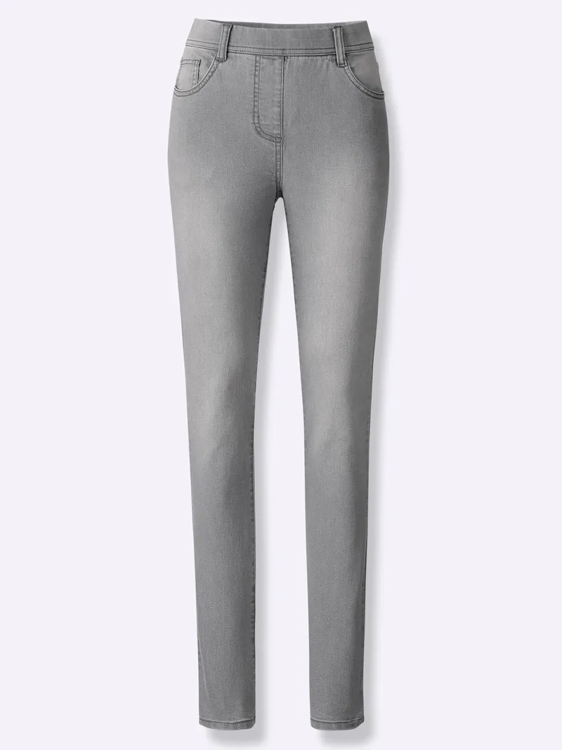 heine Schlupfjeans light grey-denim, Light grey-denim, – Produktbild 1 von 3