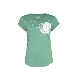 FÄDD FÄDD Damen T-Shirt Rundhals aus Bio-Baumwolle "Der weiße V" Grün – Produktbild 1 von 1