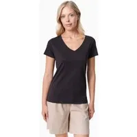 ORGANICATION ORGANICATION TAMARRA | T-Shirt aus TENCEL Modal und Bio-Baumwolle mit V-Ausschnitt, Black, – Produktbild 1 von 1