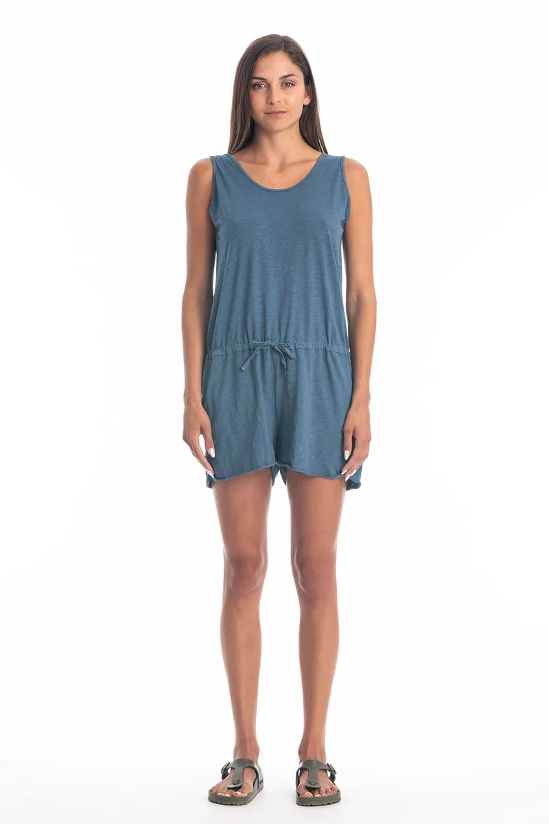 RAVENS VIEW IBIZA RAVENS VIEW IBIZA Damen vegan Jumpsuit Nina Jeans Blau, Dunkelblau, – Produktbild 1 von 1