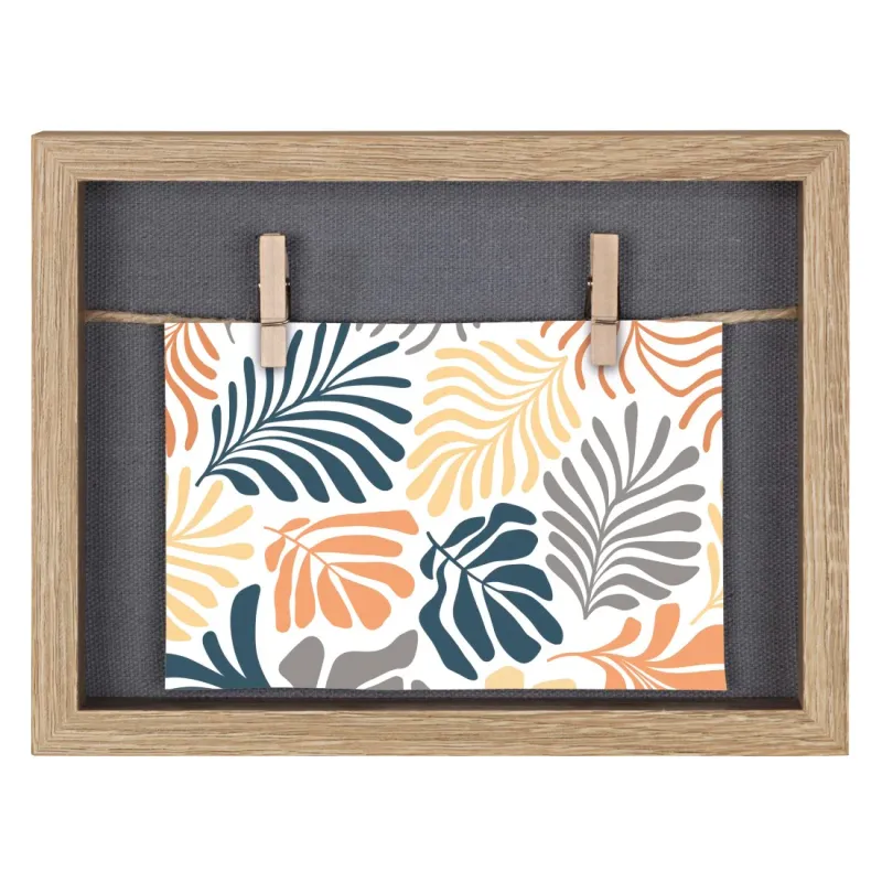 Hama Hama Bilderrahmen "Muro", mit Schnur und Klammern, Eiche, 16,5 x 21,5 cm – Produktbild 1 von 5