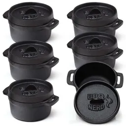 BBQ Nerd BBQ Nerd Mini Dutch Oven | Kleiner Gusseisentopf mit Deckel 11x5cm – Produktbild 1 von 1