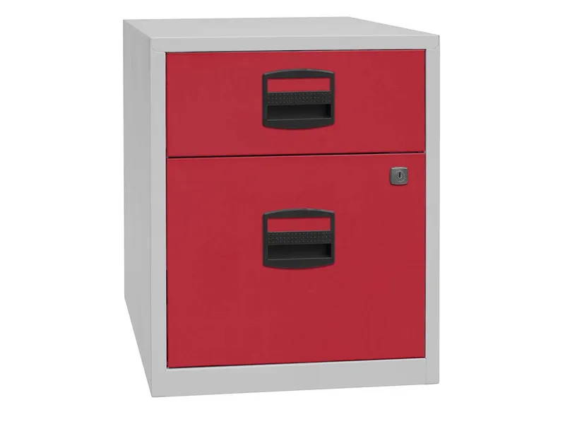 BISLEY Home BISLEY Home Rollcontainer 1Schub,1HR grau/rot – Produktbild 1 von 1