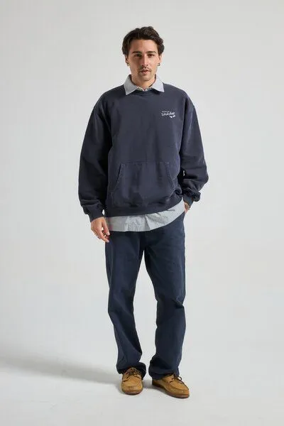 Trendsplant Trendsplant The Garage Sweatshirt Baritone Blue, Blau, – Produktbild 4 von 4