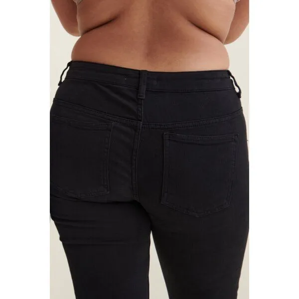 Basic Apparel Basic Apparel High-Waist Jeans EVE aus Bio-Baumwolle, Schwarz (black), – Produktbild 4 von 4