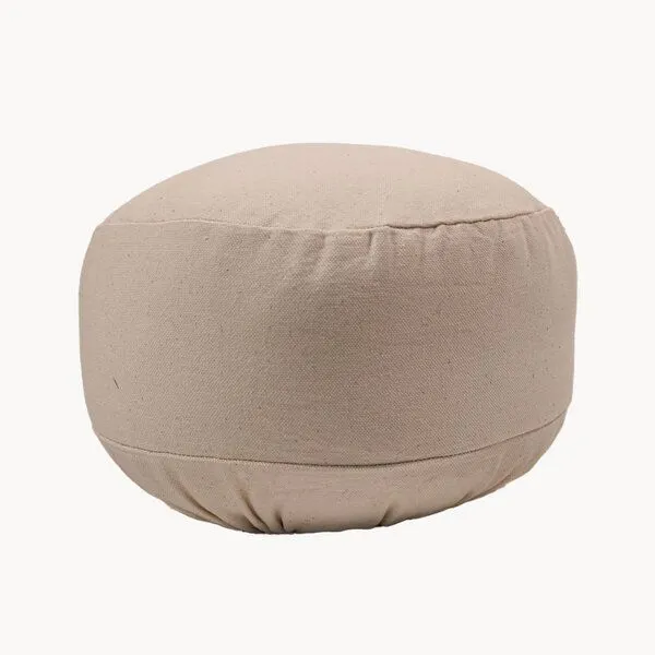 Slāf Slāf Kapok Meditationskissen rund mit Kapokflaum BIO, Natur, – Produktbild 3 von 4