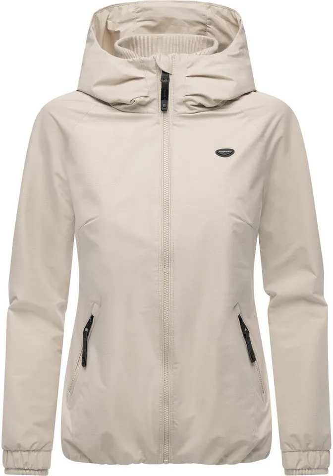 ragwear ragwear Outdoorjacke Dizzie Tech Wasserdichte Damen Übergangsjacke mit großer Kapuze, Braun, – Produktbild 2 von 5