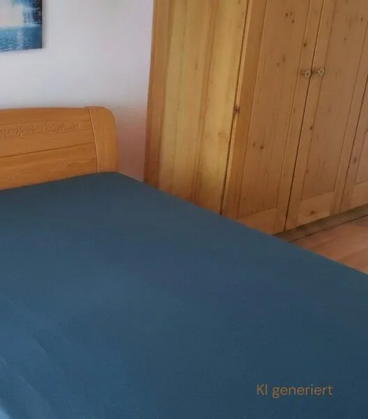 körber mode körber mode Bettlaken reiner europäischer Hanf, Betttuch Einzelbett 90x200, Petrol, – Produktbild 1 von 2