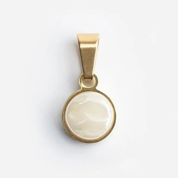 ALEXASCHA ALEXASCHA Kettenanhänger aus Glas | Mix & Match Charms, Gold, – Produktbild 1 von 8