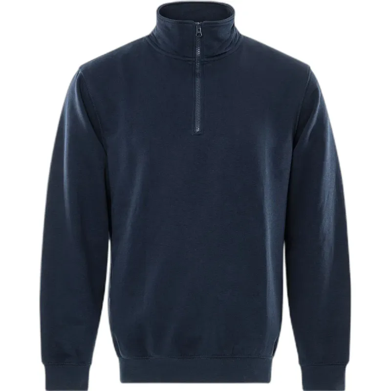 Fristads Sweatshirt 1/2 zip Fristads 1737 SWB, Bleu, – Produktbild 1 von 2