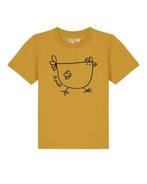 watabout.kids watabout.kids T-Shirt Kinder Le poulet - das Huhn, Ochre, – Produktbild 1 von 2