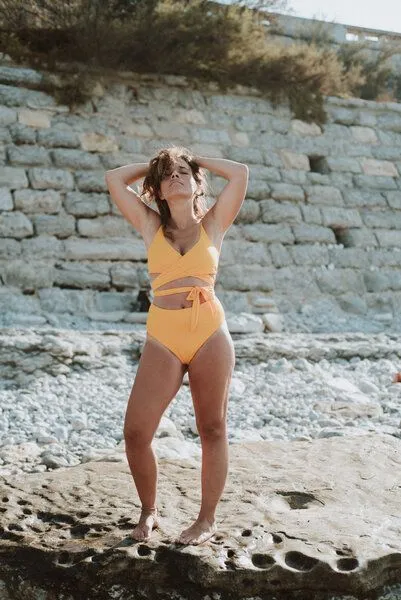 Anekdot Anekdot Bikini Top Lin, Yellow, – Produktbild 4 von 4