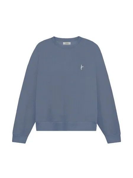 FUXBAU FUXBAU Frauen fux Pullover - seegrün, seeblau & rot, Seeblau, – Produktbild 2 von 4