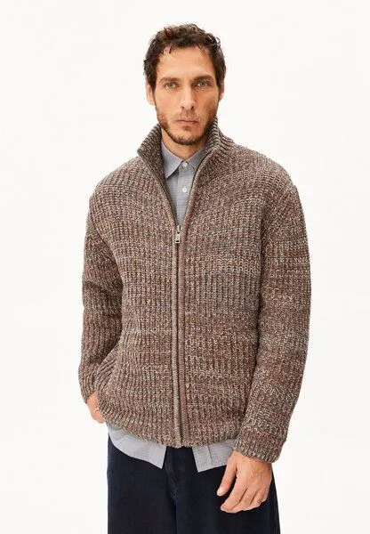 ARMEDANGELS ARMEDANGELS MOULINE Herren Strickjacke aus Bio-Woll-Mix, Earthshade tweed-dusty moon tweed, – Produktbild 1 von 4